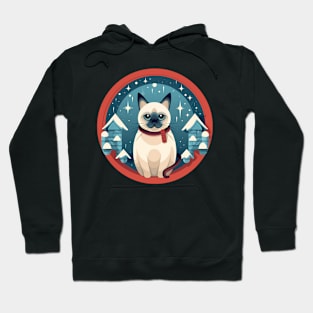 Siamese Cat Xmas, Love Cats Hoodie